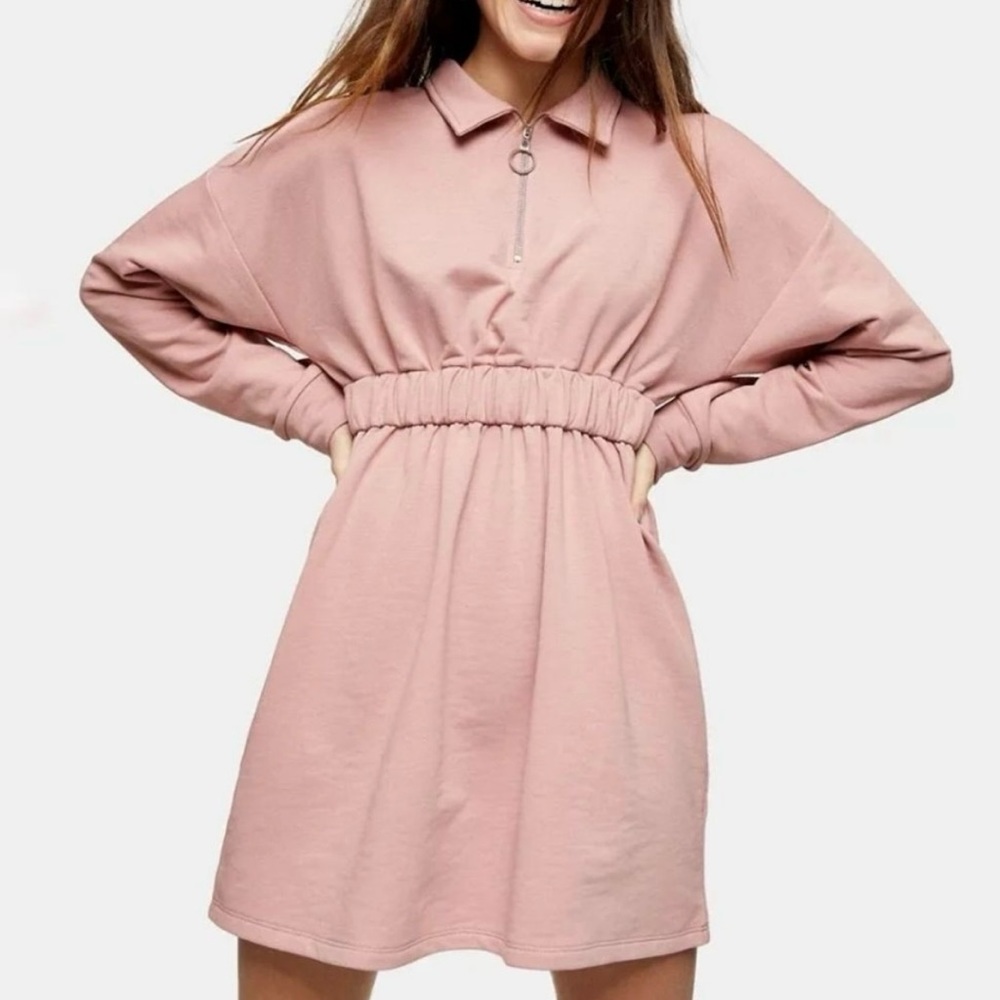 TopShop Sweatshirt Mini Dress NWT!
